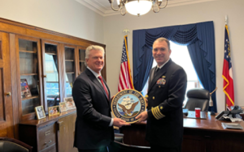 Mike with Navy seal