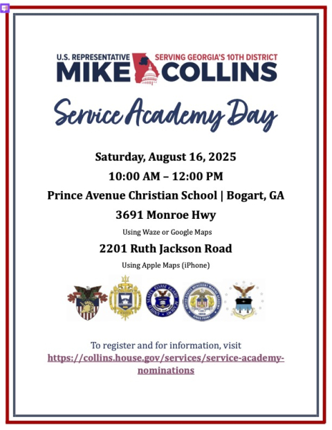 Flyer with details for 2025 Academy Day